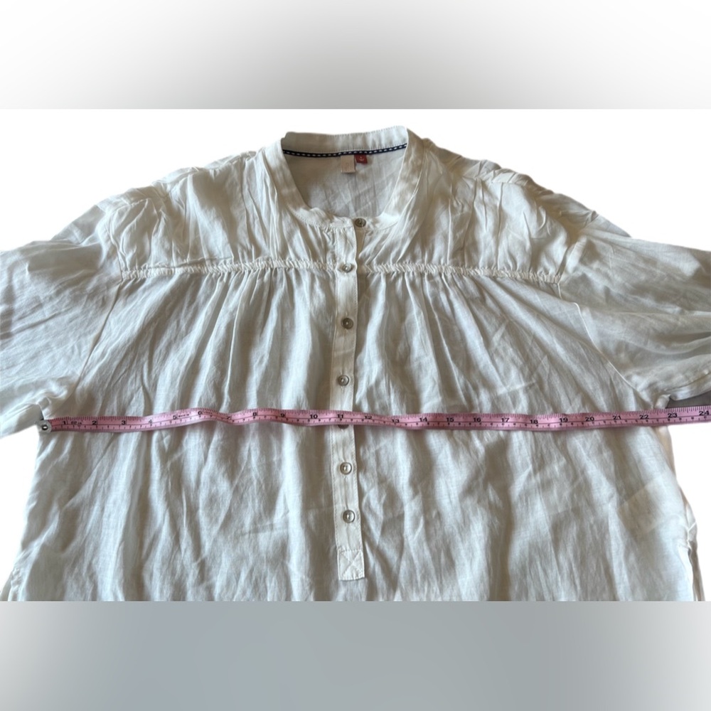 Anthropologie Pilcro Women's White Button Long Sleeve Blouse Summer Fall Size S - Picture 9 of 12